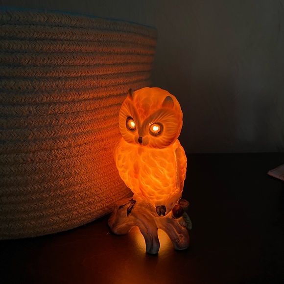 Made in JAPAN Vintage Night light and decorative owl - Picture 2 of 8